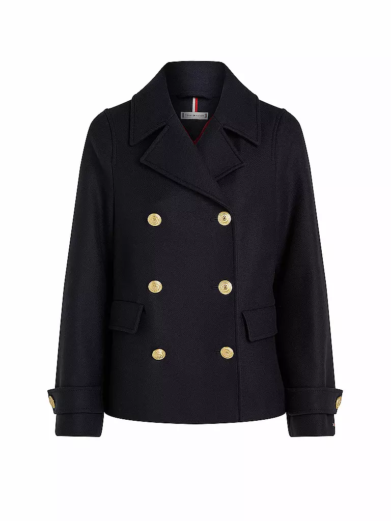 TOMMY HILFIGER Wolljacke dunkelblau