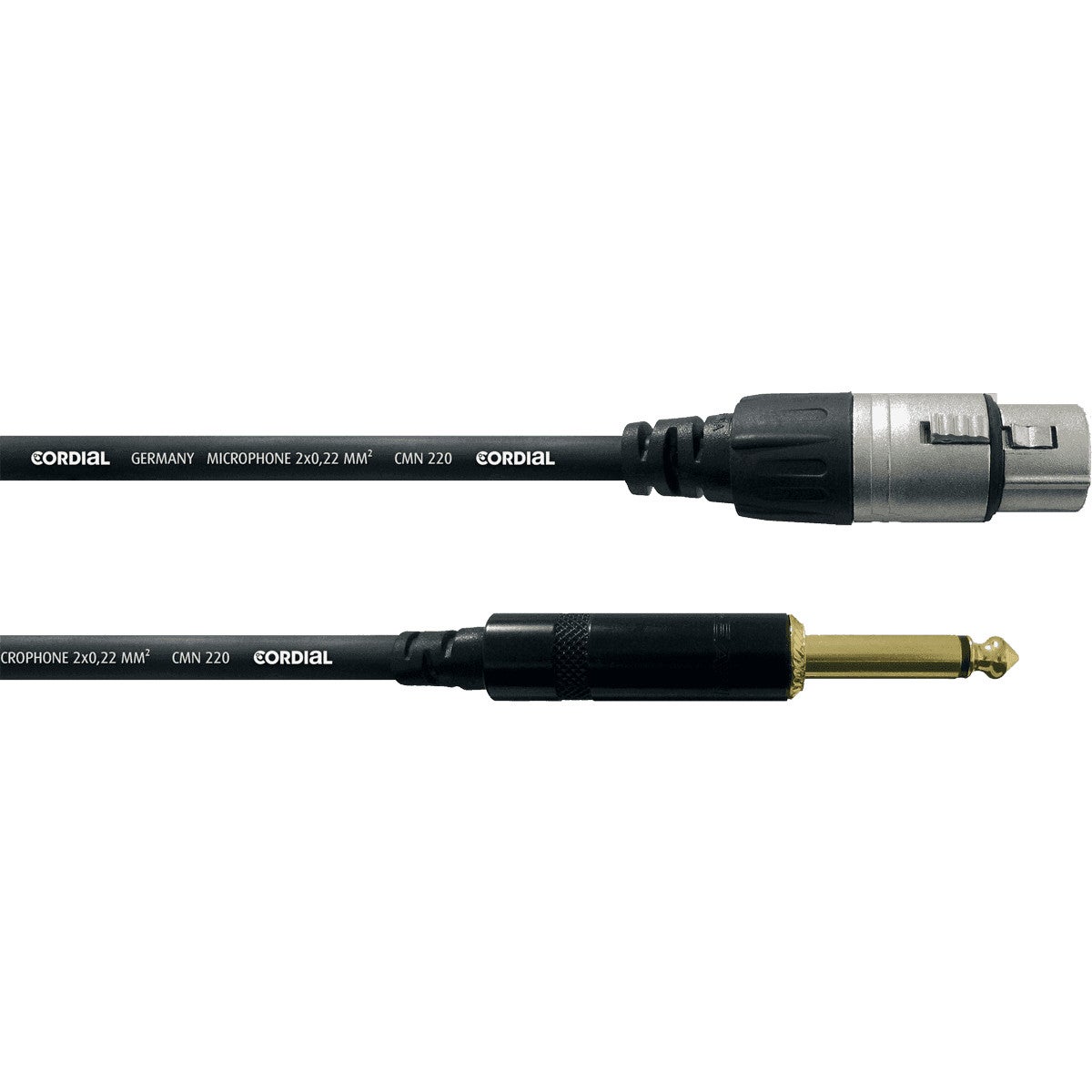 Cordial CCM 10 FP Roadline XLR-F-Jack microfoon- en signaalkabel