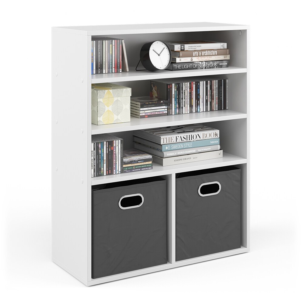 Vicco Bücherregal für 2 Faltboxen Aktenregal Aktenschrank Büroregal Standregal