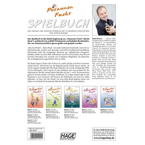 Hage Musikverlag Posaunen Fuchs Spielbuch