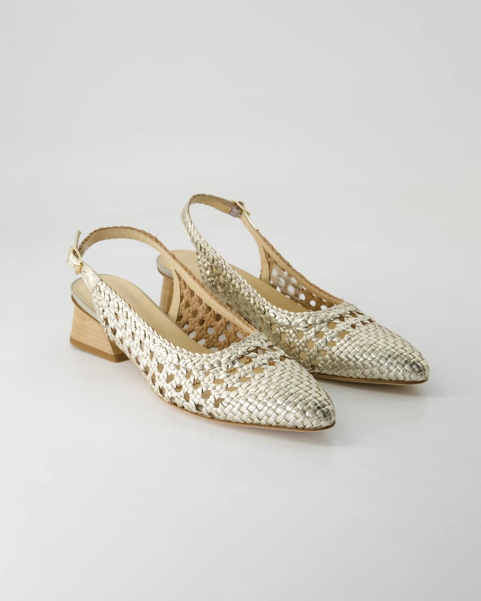 Brunate 32376 Slingpumps in Gold