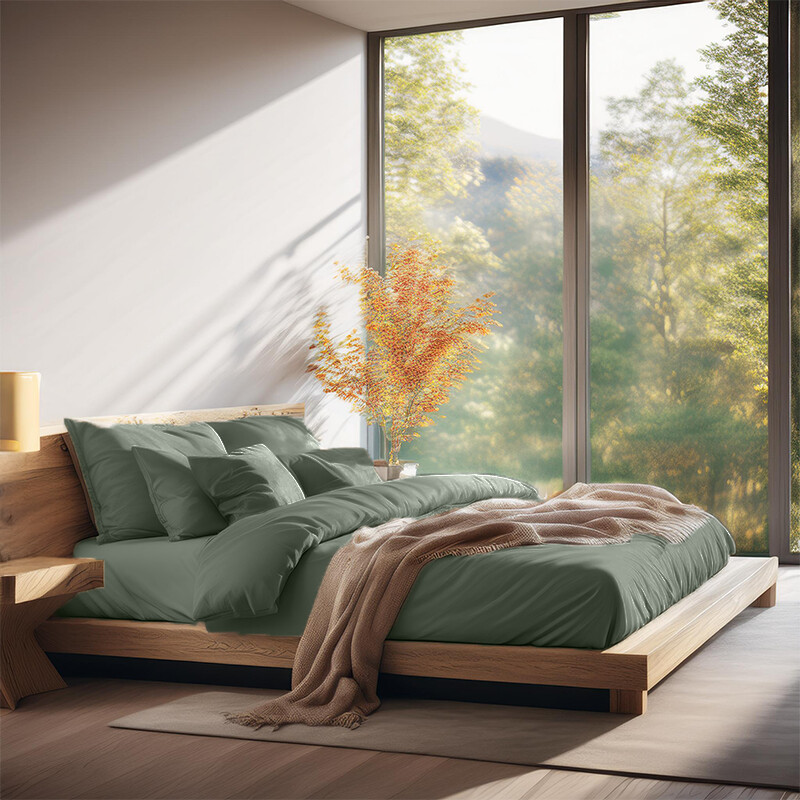 Ten Cate Dekbedovertrek 240x200/220 - groen