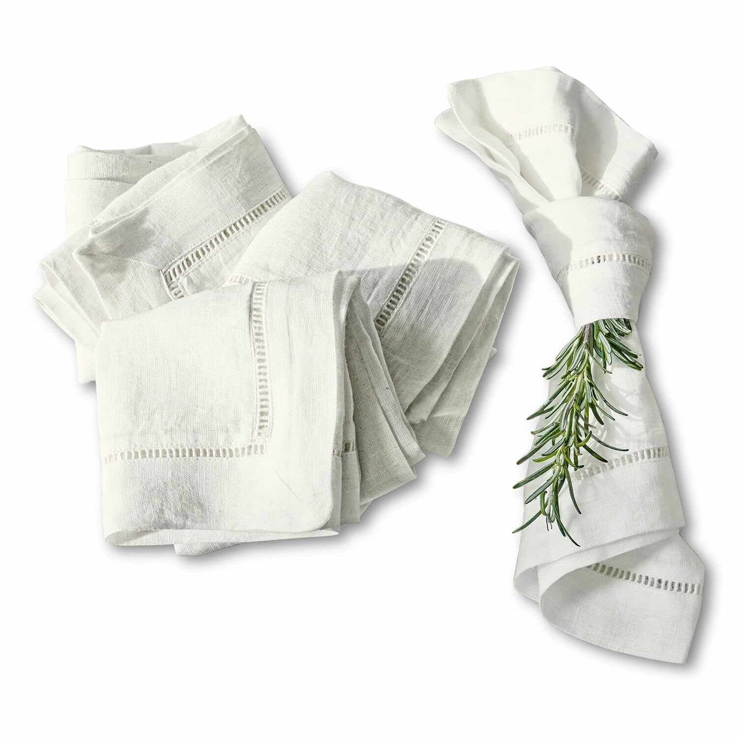 Serviette 4er Set Covent Garden weiß