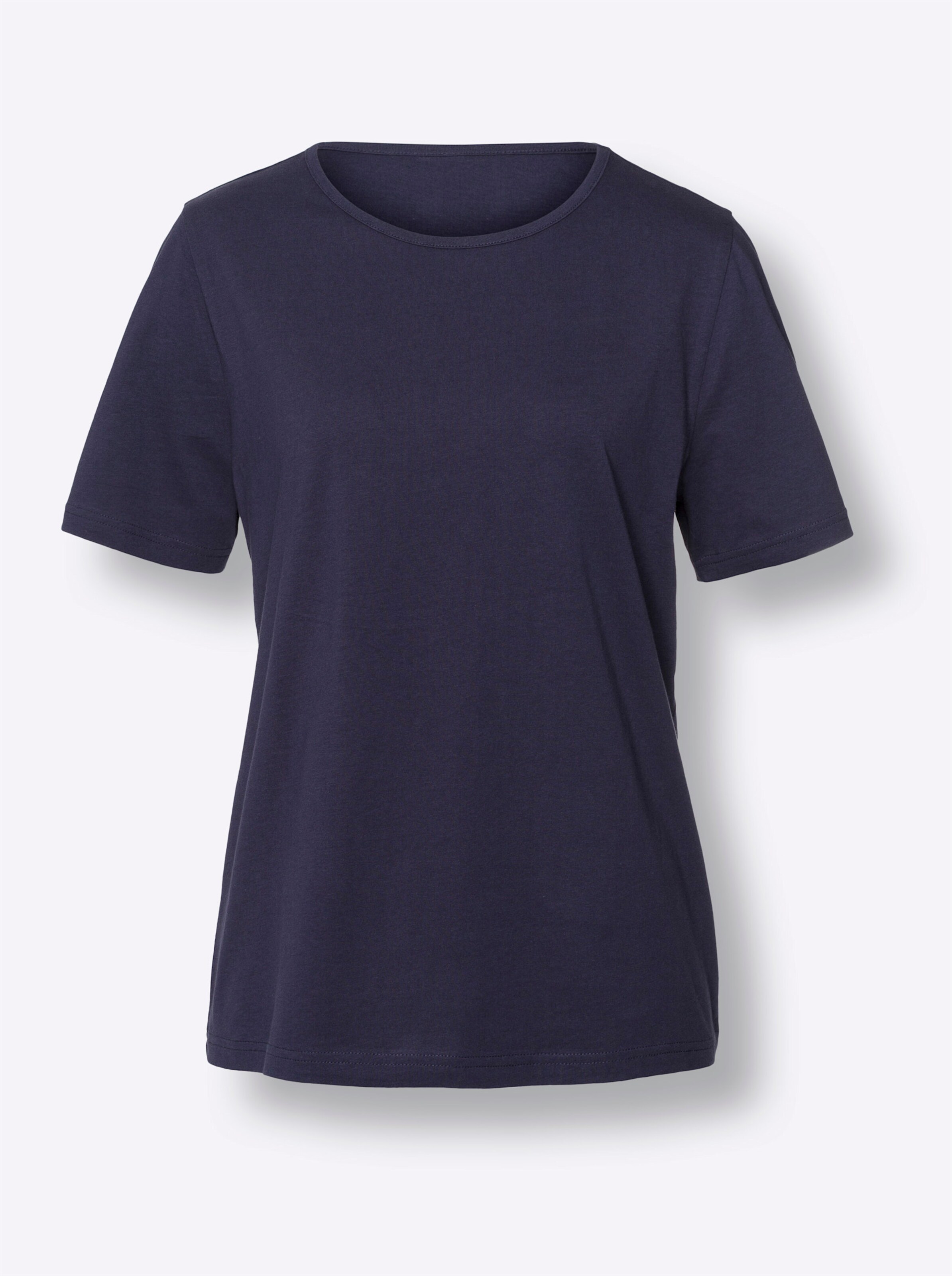 Doppelpack Shirts in himmelblau-flamingo-bedruckt + nachtblau