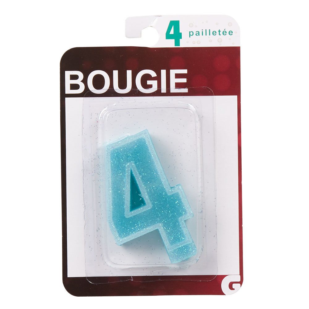 Bougie anniversaire chiffre 4