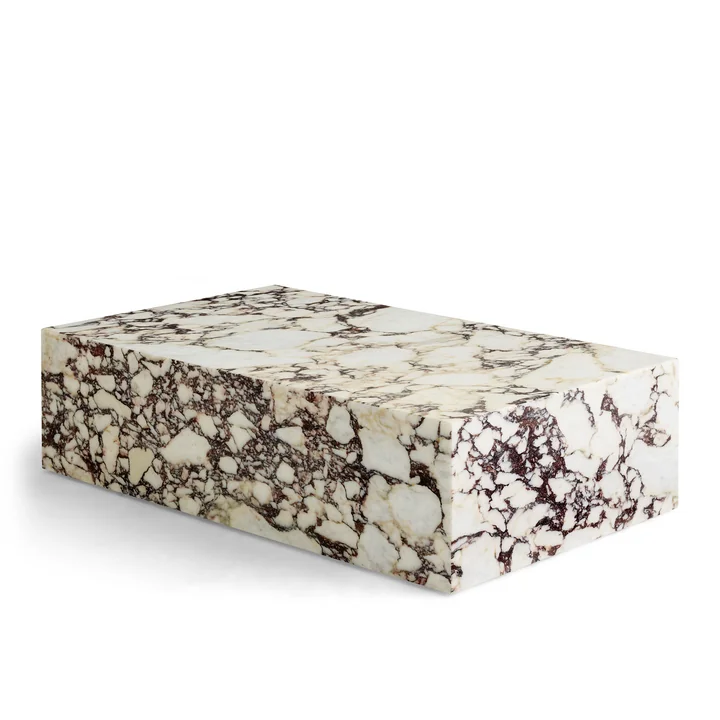Audo - Plinth Couchtisch low, calacatta viola