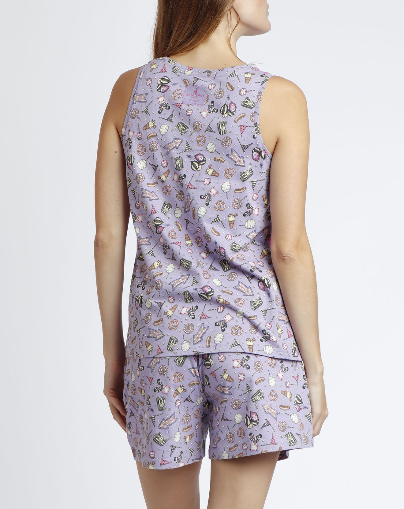 Santoro Gorjuss Pyjama Débardeur & Short Quenelda rose