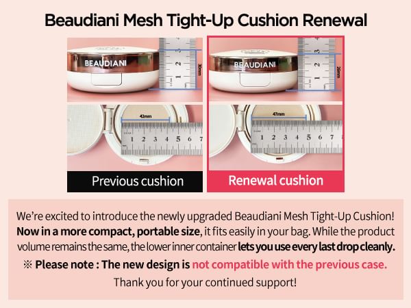 BEAUDIANI - Mesh Tight Up Cushion - 2 kleuren