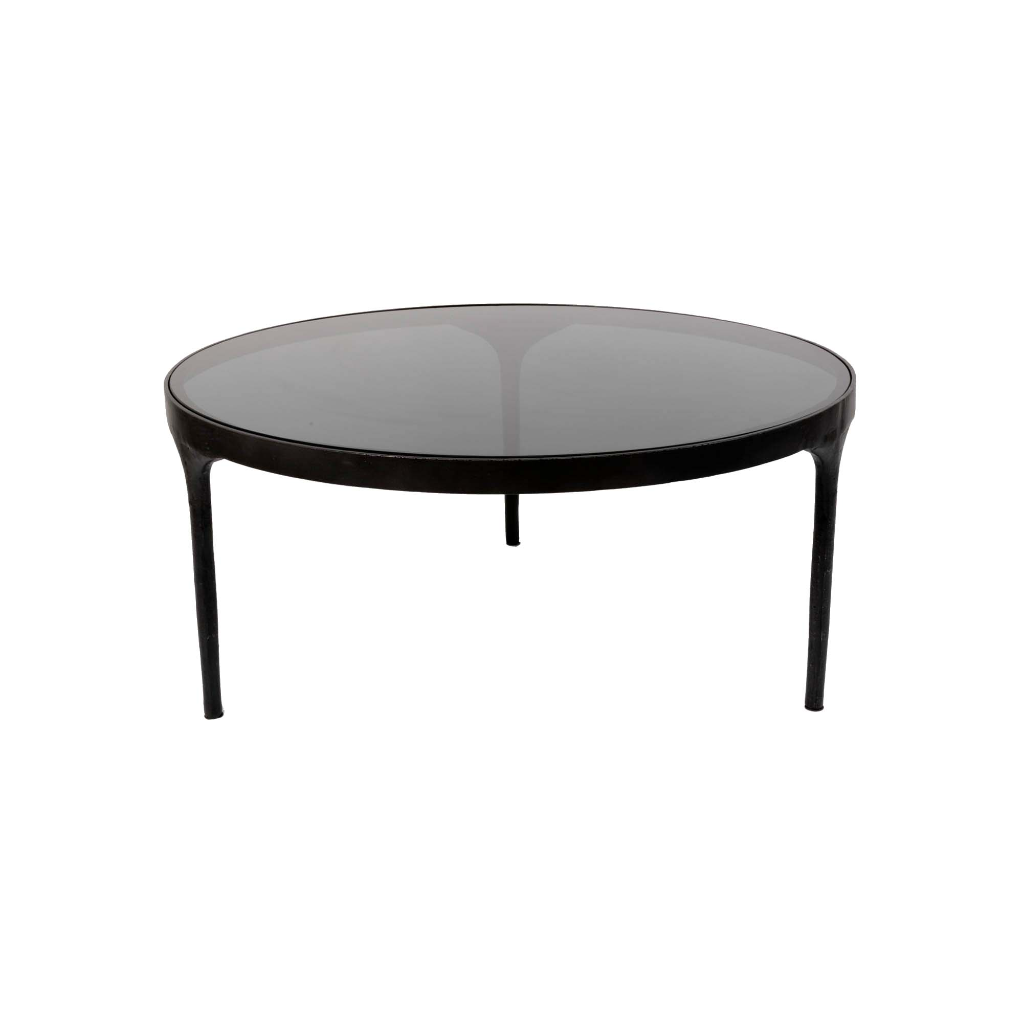 Salontafel Montana L Glas/metaal H42.5x93cm