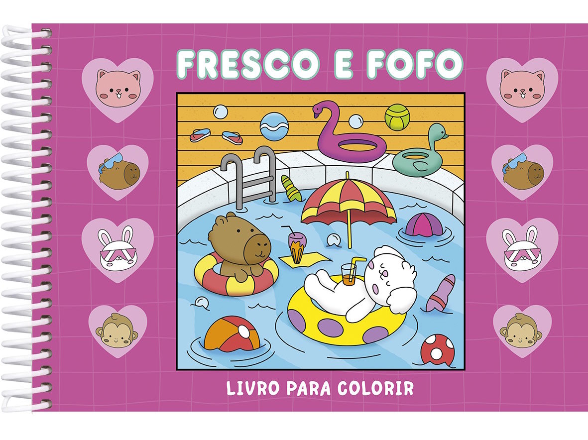 LIVRO FRESCO E FOFO - LIVRO PARA COLORIR