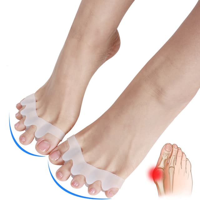 Tåskiller til Hallux valgus 1 par Hvid