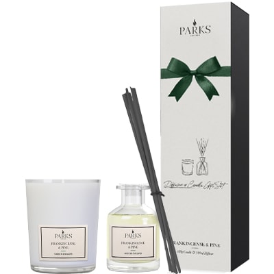 Coffret bougie & diffuseur - Encens & pin