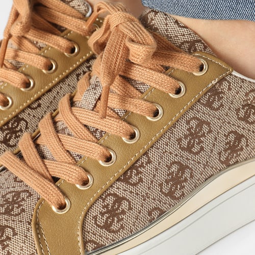 Baskets Femme FL8BNYFAB12 Beige Brown