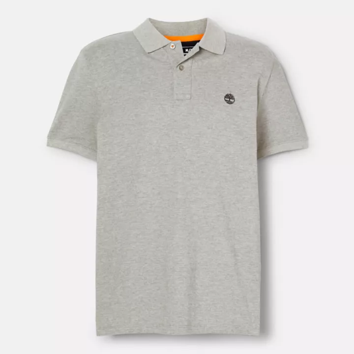 Polo en piqué Millers River pour homme en gris