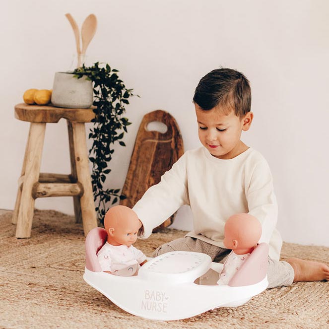 Smoby Baby Nurse Babystoel voor 2 Poppen