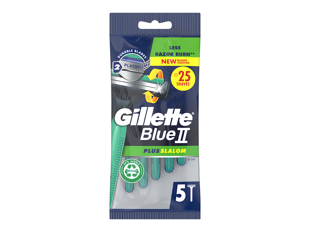 MÁQUINA DE BARBEAR DESCARTÁVEL BLUEII SLALOM GILLETTE 5 UN