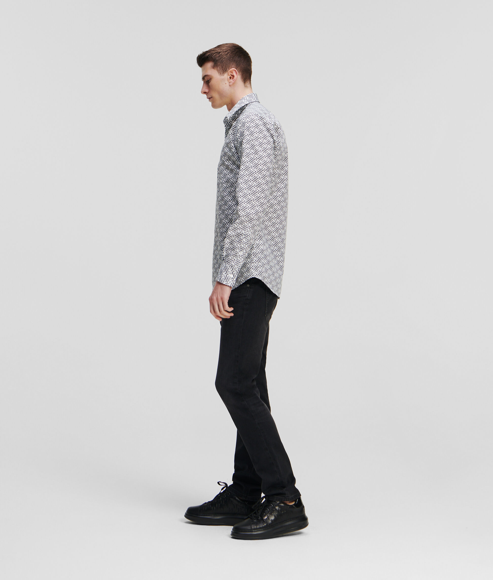 Chemise avec logo façon all-over