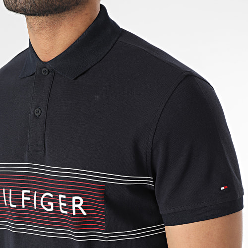 Polo Manches Courtes RWB Chest Bleu Marine