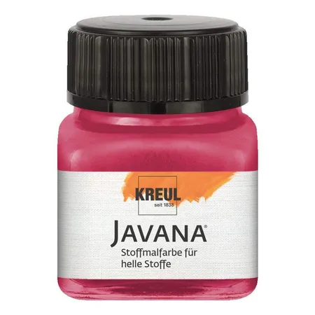 KREUL Javana Stoffmalfarbe für helle Stoffe Rubinrot 20 ml