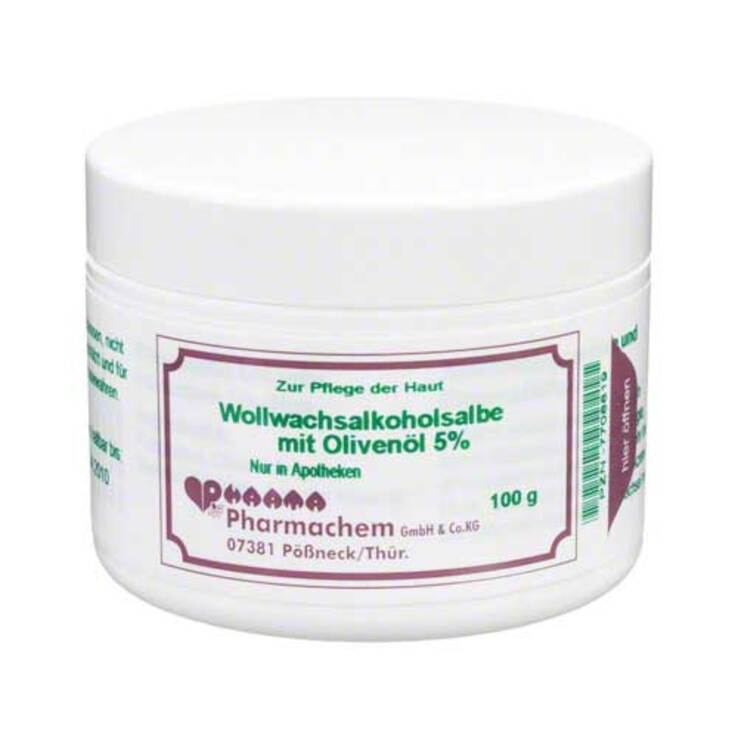 Wollwachsalkoholsalbe mit Olivenöl 5%, 100 g