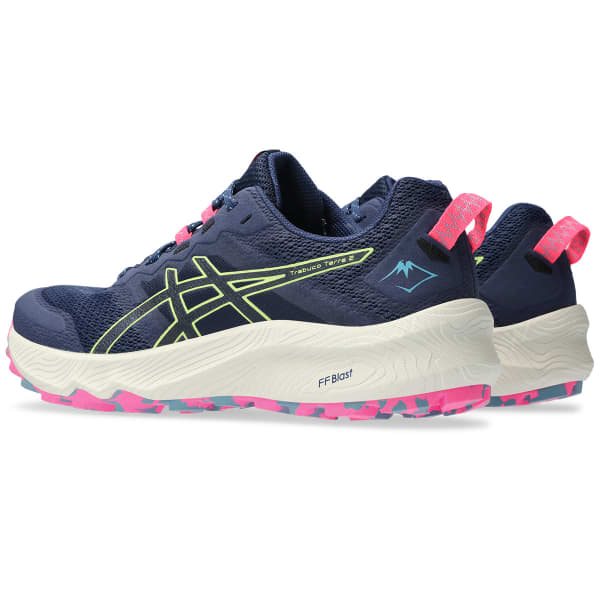 Chaussure trail ASICS TRABUCO TERRA 2 DEEP OCEAN/LIME GREEN