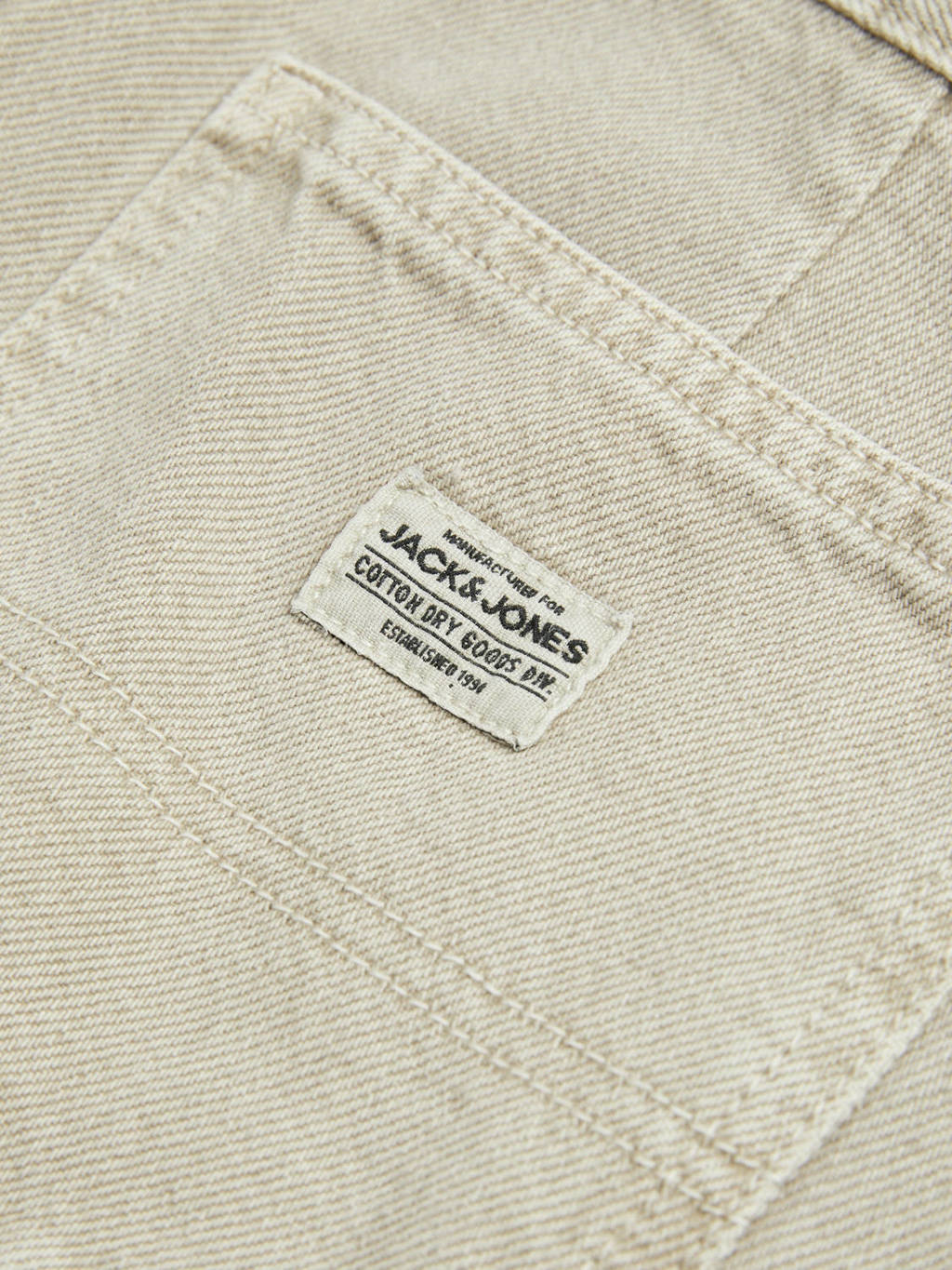 JACK & JONES loose fit jeans JJIALEX JJCARPENTER beige