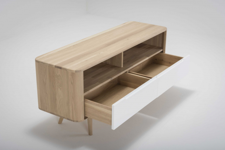 Gazzda Ena dressoir tv-meubel drie 135x42 naturel