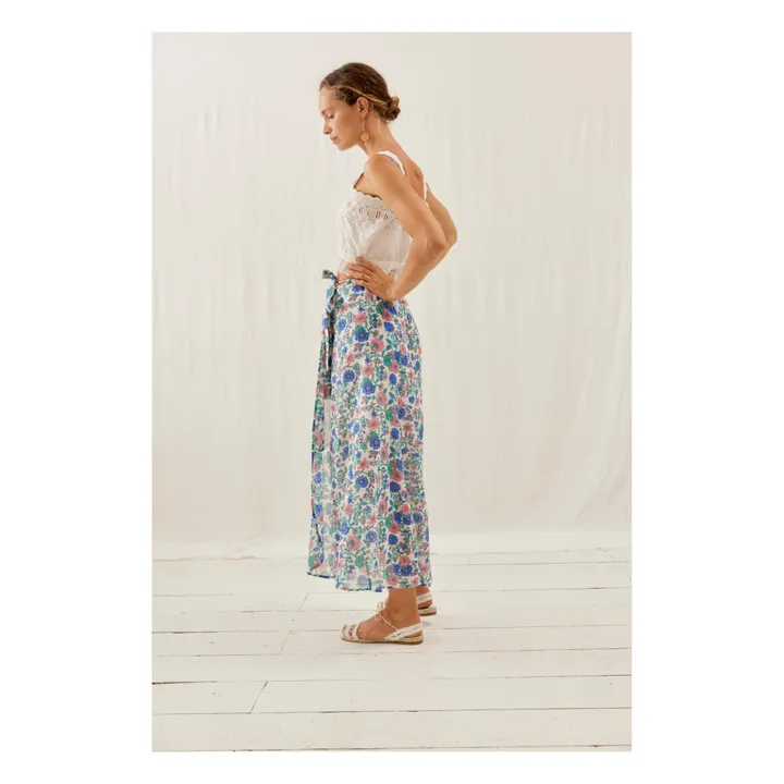 Louise Misha Jupe Lucia Coton Bio - Collection Femme | Bleu