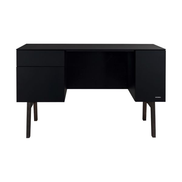 Kidsmill Sixties Bureau Zwart Mat / Walnoot