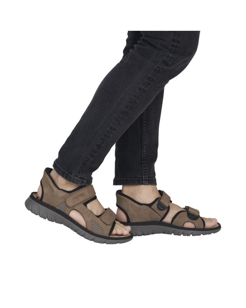 Rieker herre Ready2Go sandal - brun