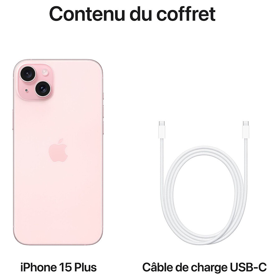 Apple iPhone 15 Plus Rose - 128 Go · Reconditionné