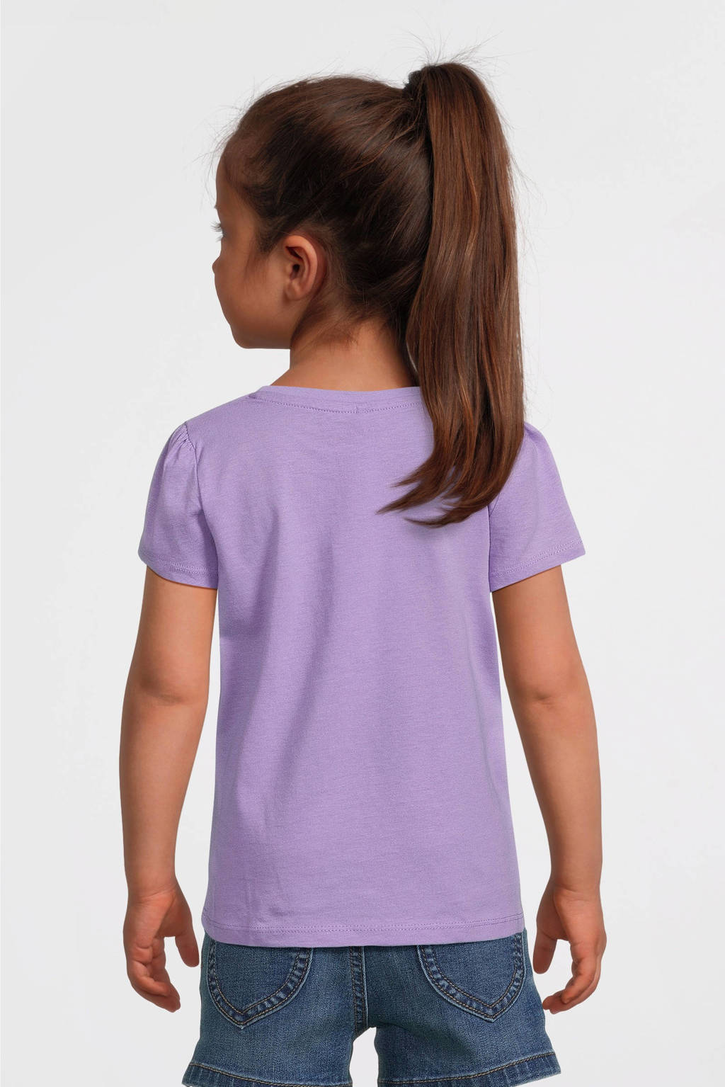 NAME IT T-shirt NMFPJUNGLE met printopdruk lila