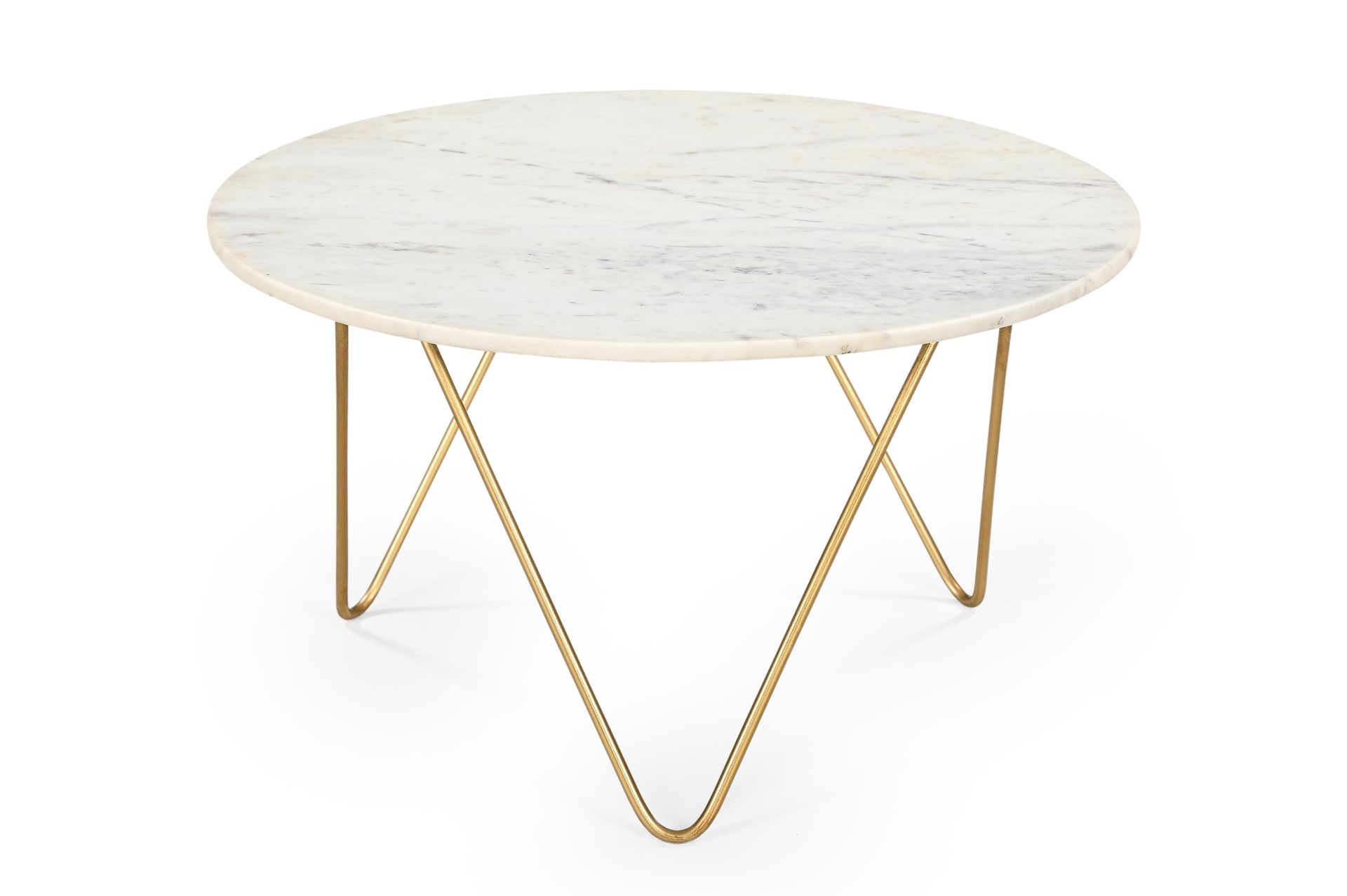 Couchtisch LORENA 70x70 cm Marmor Weiß