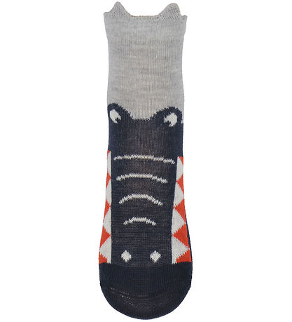 Minymo Socken - 2er-Pack - Dark Navy/Armygrün m. Krokodil