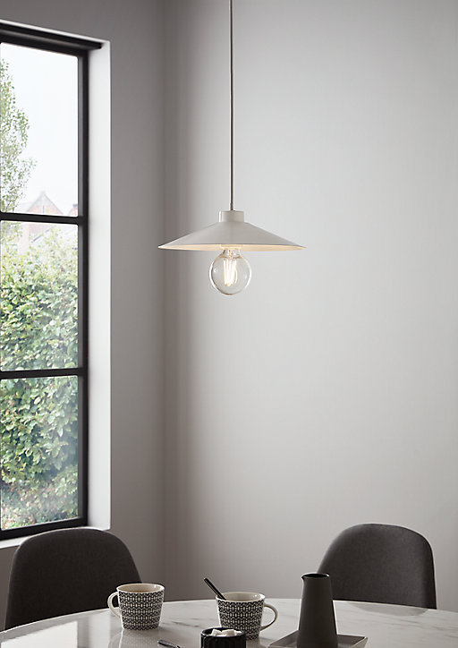 Suspension Zanbar GoodHome blanc IP20 E27