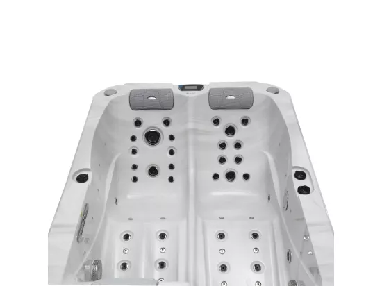 Spa 2 places allongées Archipel® GT2 PRO MAX BLANC MARBRE LED - Spa Thérapeutique Balboa 210x148