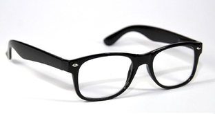 Melleson Optics Leesbril Wayfarer Glans Zwart  1.50 1ST