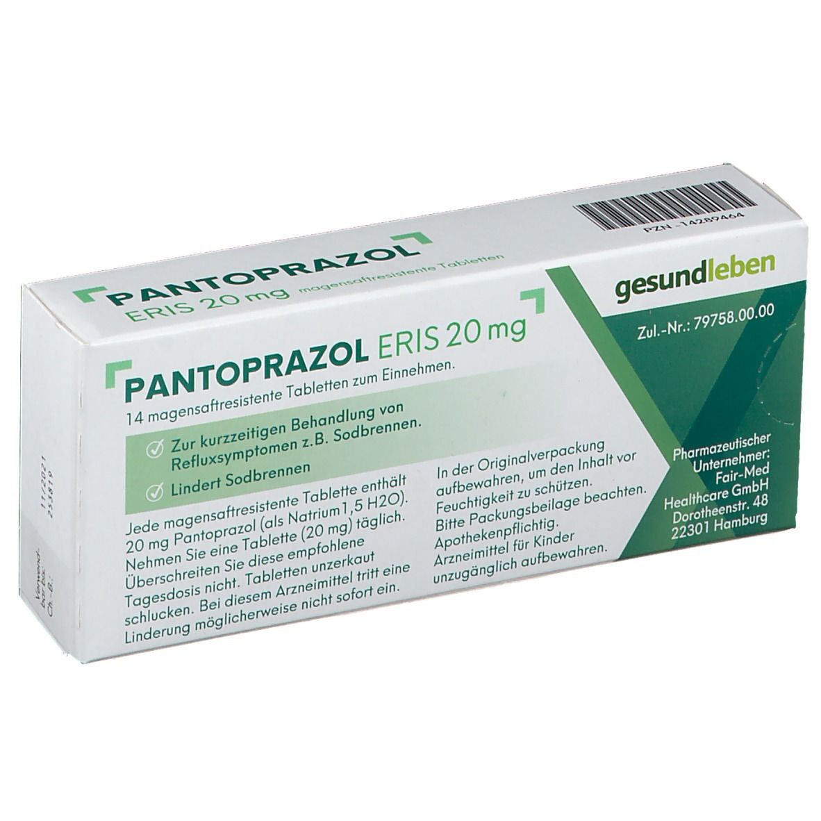PANTOPRAZOL ERIS 20mg