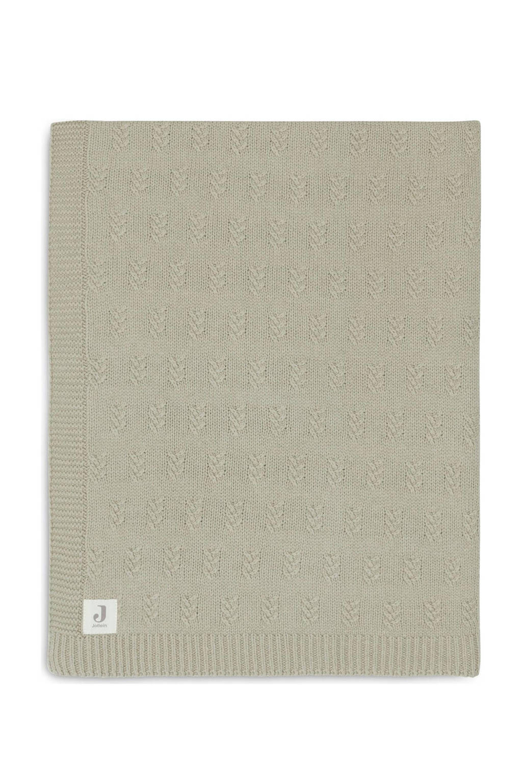 baby wiegdeken 75x100cm Grain Knit - Olive Green