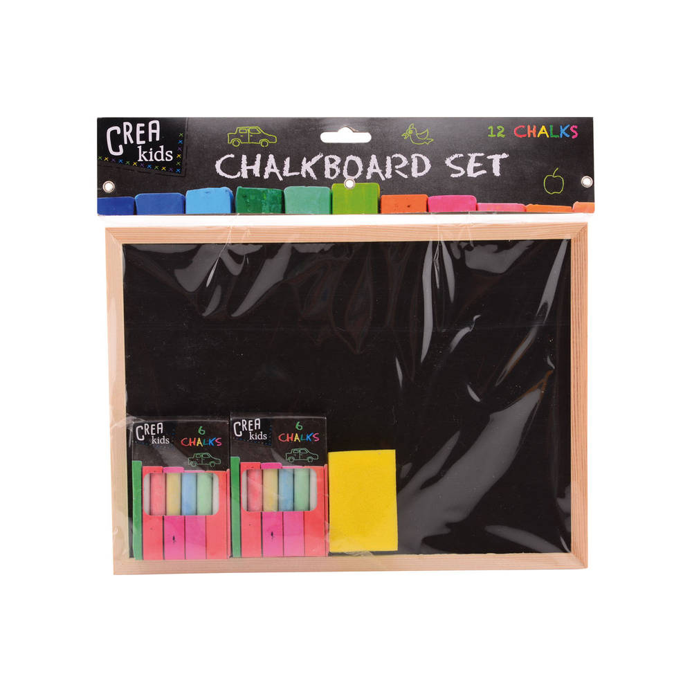 Crea Kids krijtbord met accessoires - 29 x 21 cm