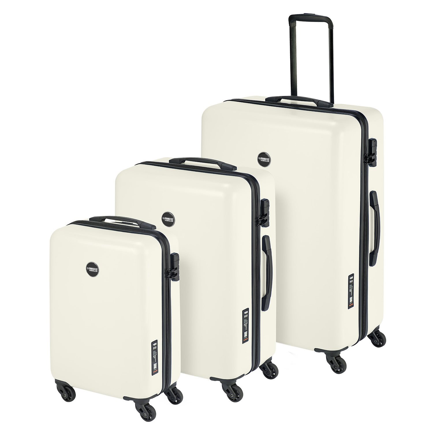 Princess Traveller PT-01 Cabin Trolley pearl white