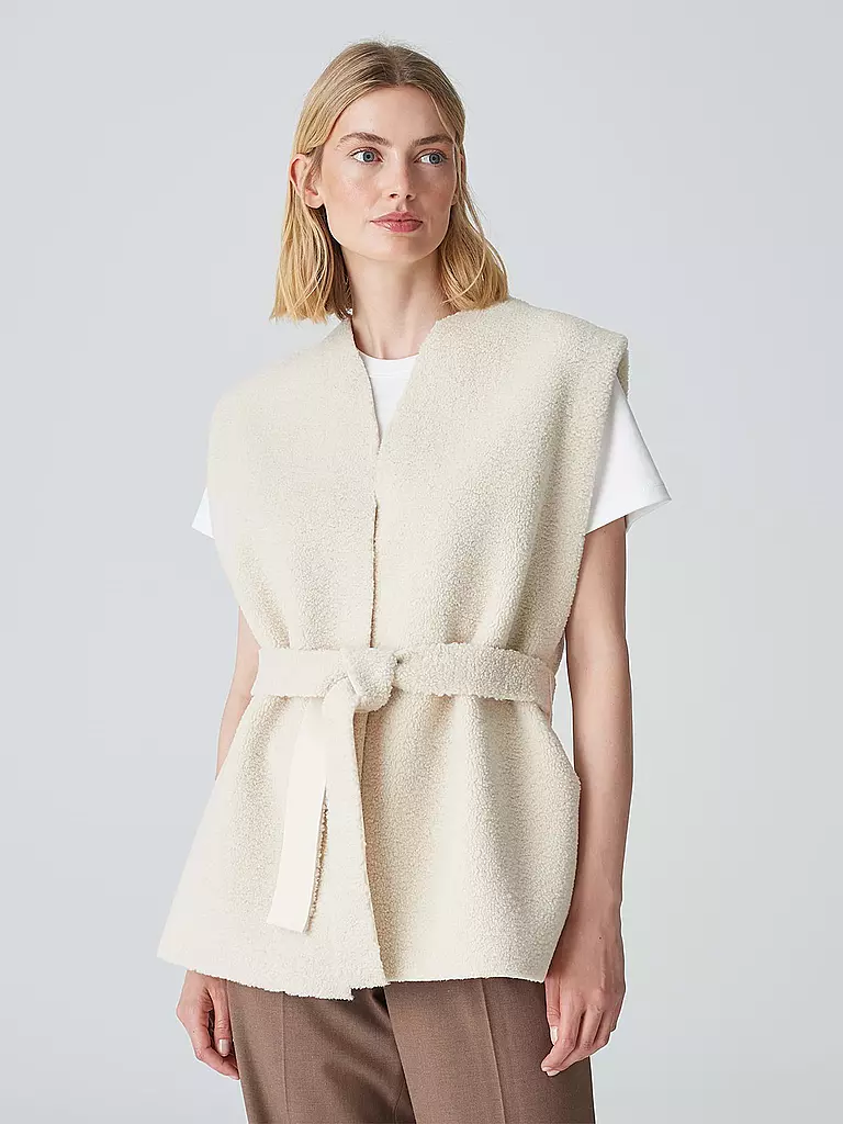 OPUS Gilet in Felloptik  creme