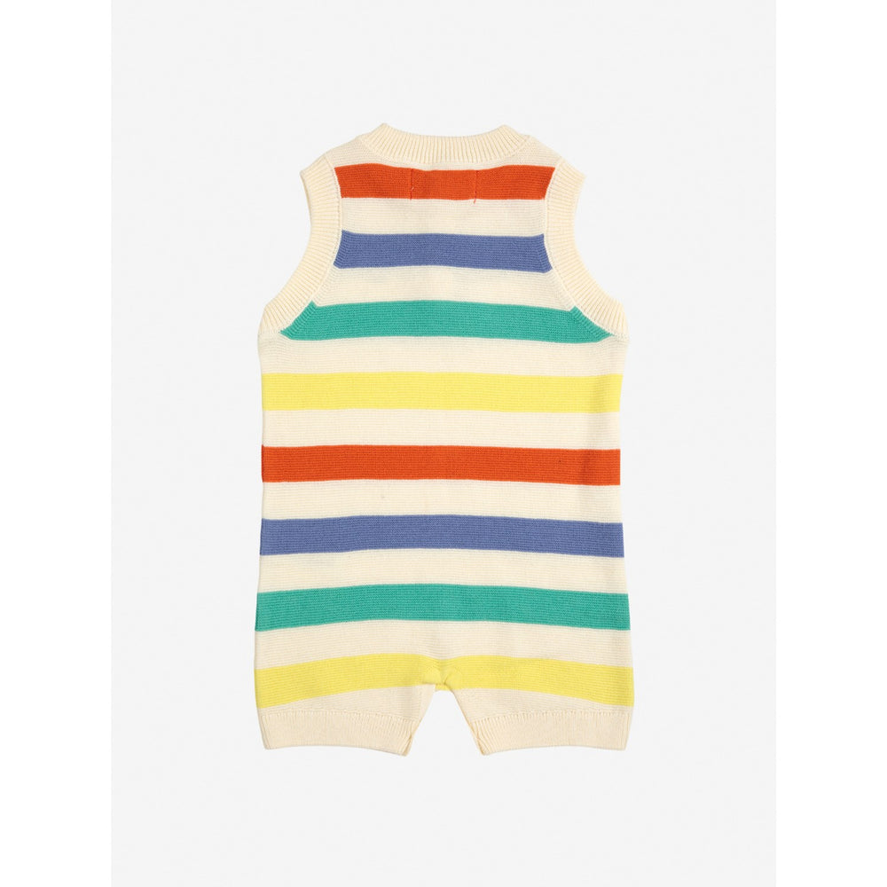 Køb Bobo Choses Multicolor Striped Strikket Playsuit