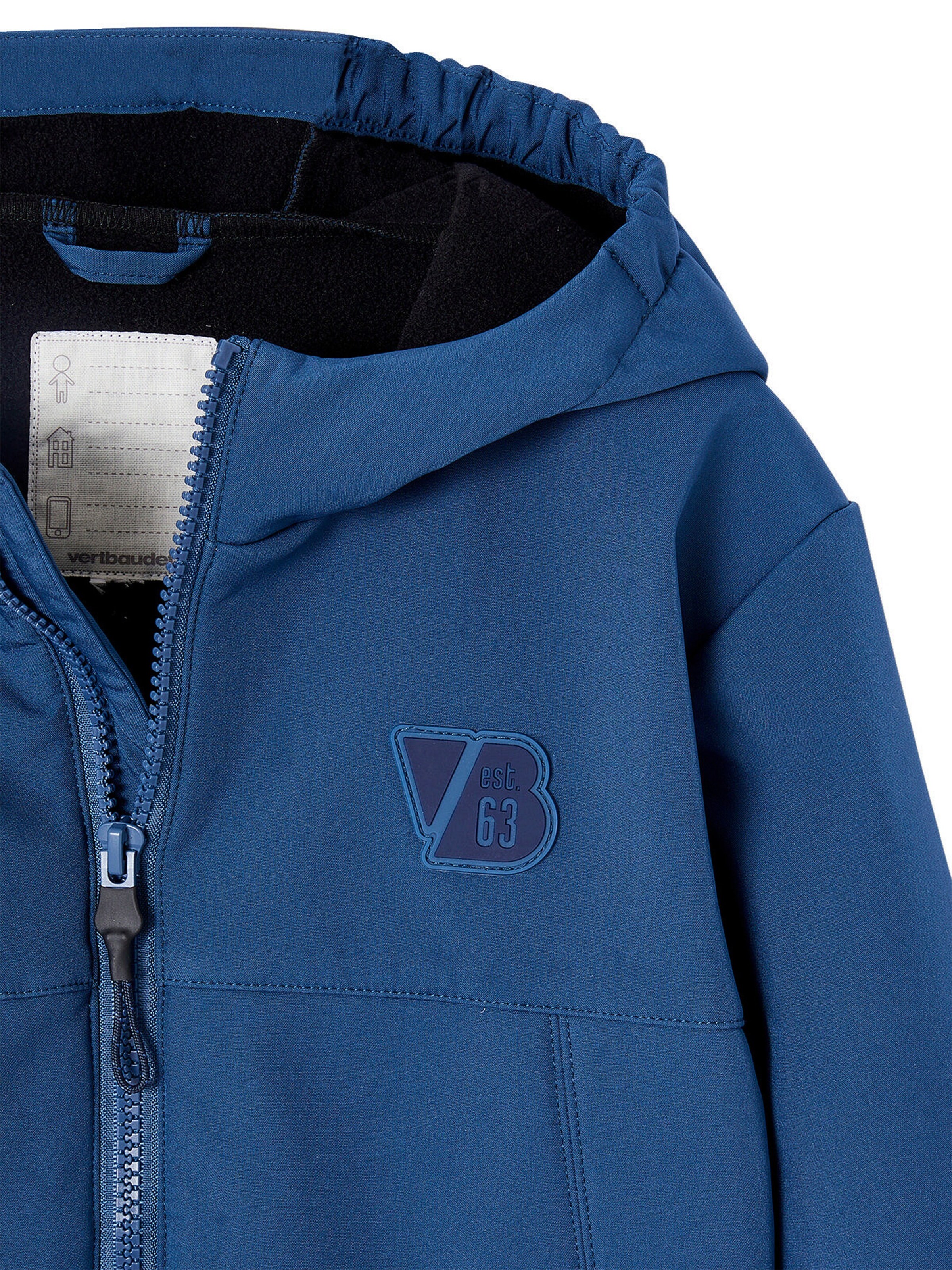 Vertbaudet Jungen Sportjacke mit Fleecefutter blau