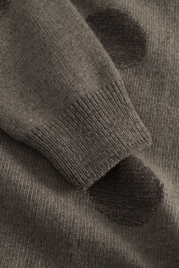 Forét CIRCLE JACQUARD KNIT Cold brown