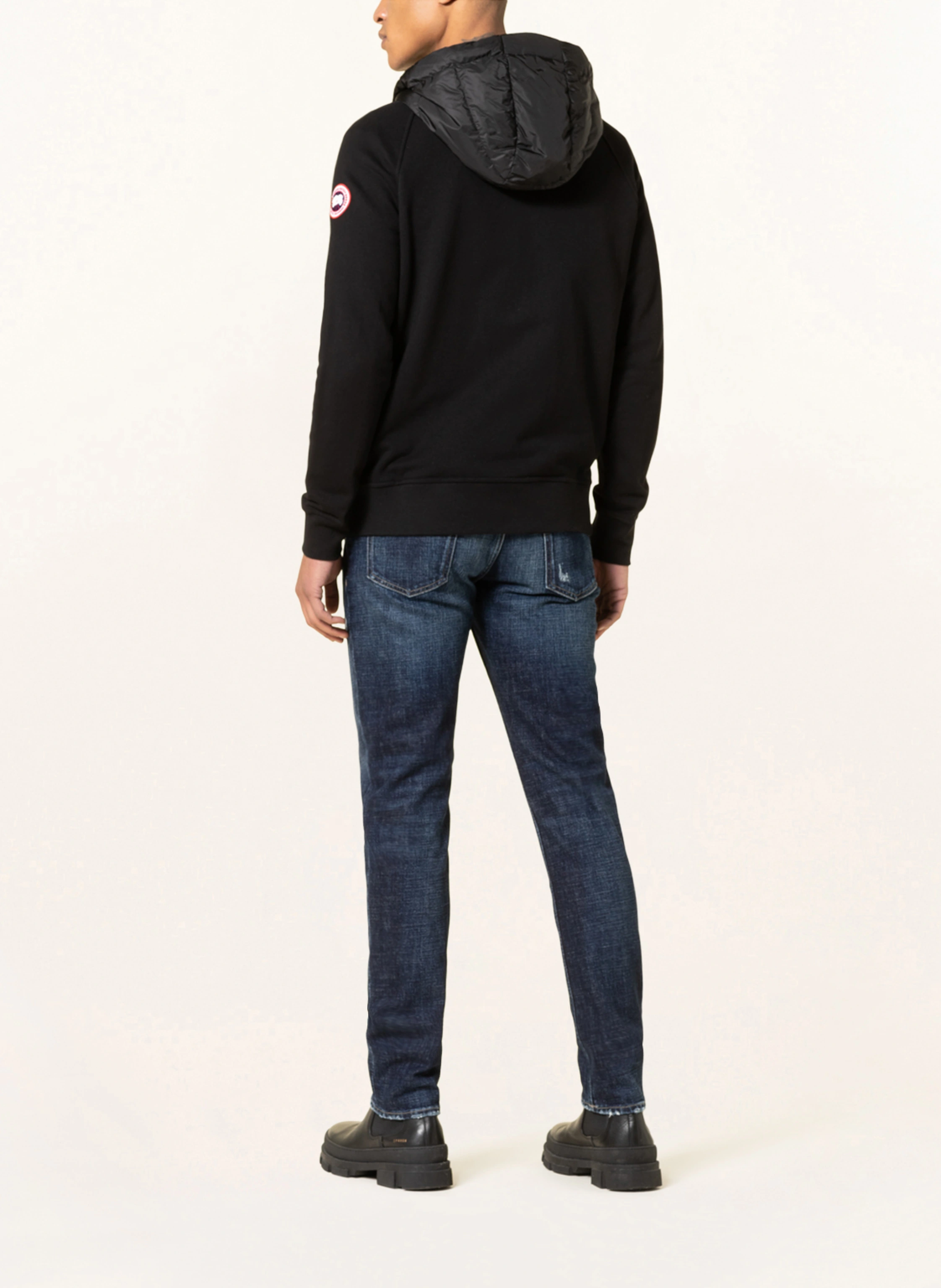 CANADA GOOSE Sweatjacke HYBRIDGE HURON im Materialmix