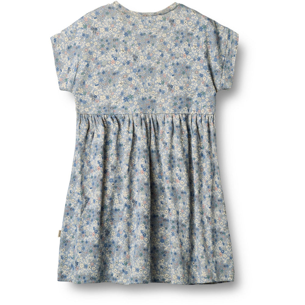 Køb Wheat Blue Summer Flowers Jersey Kjole S/S Emilie