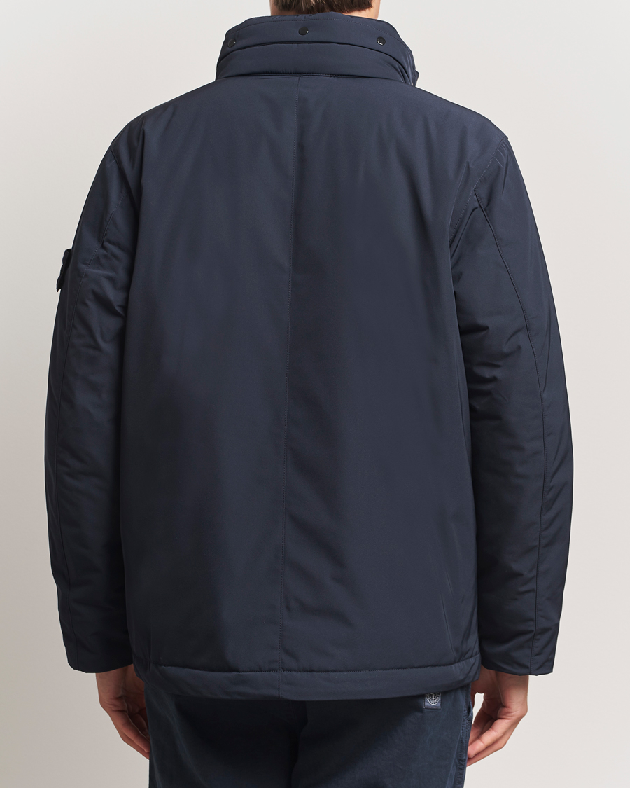 Stone Island Micro Twill Padded Field Jacket Navy