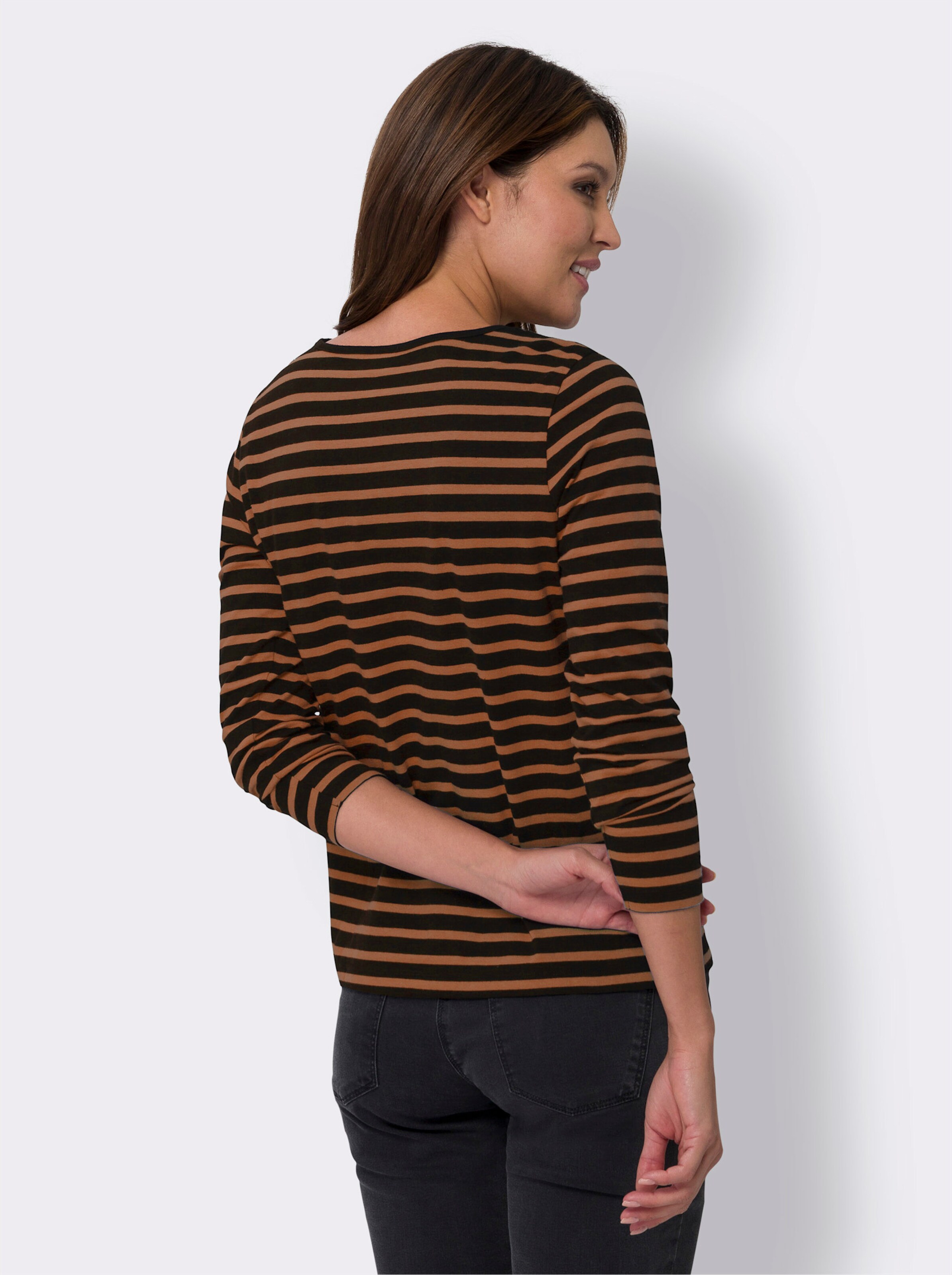 Ringelshirt mit langen Ärmeln