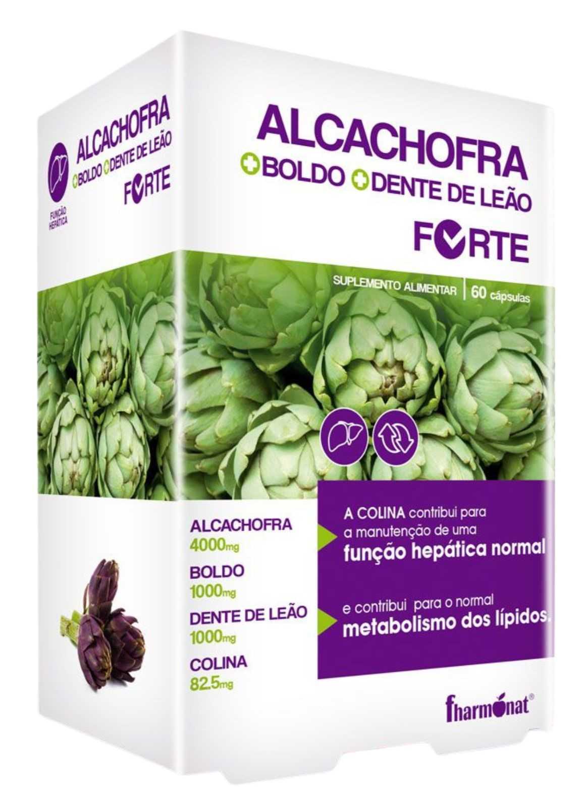 Fharmonat Alcachofra, Boldo e Dente-de-leão 60 cápsulas